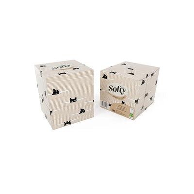 Softy Cosmetic Facial Cube Tissues 3ply