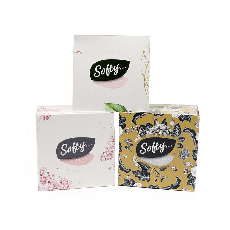 Softy Cosmetic Facial Cube Tissues 3ply