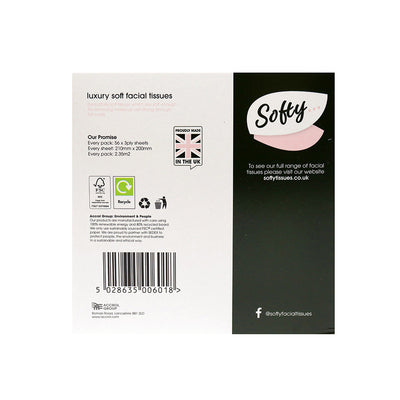 Softy Cosmetic Facial Cube Tissues 3ply
