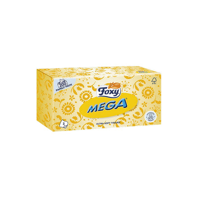 Foxy Mega Multi-purpose Regular Facial Tissue 2Ply 200 Sheets