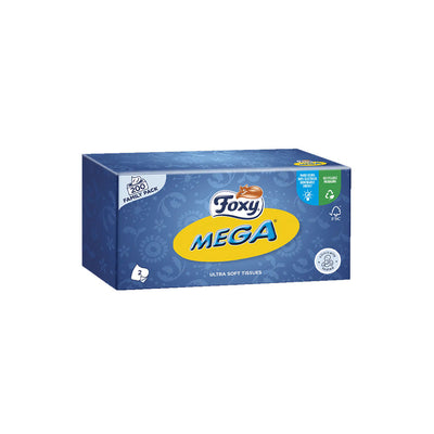 Foxy Mega Multi-purpose Regular Facial Tissue 2Ply 200 Sheets