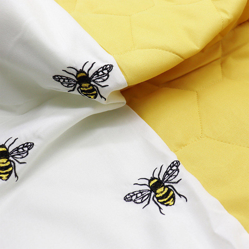 Embroidery Bee Duvet Set 2PCS Single Size