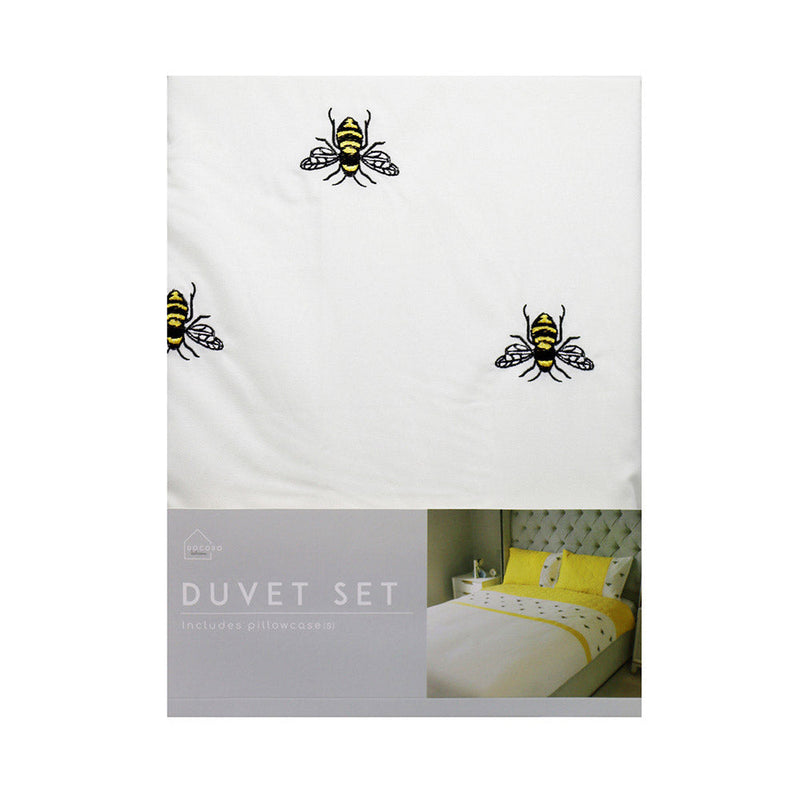 Embroidery Bee Duvet Set 3PCS King Size