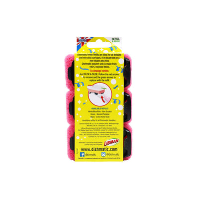 Dishmatic Essentials Non Scratch Refills Sponge Triple Pack
