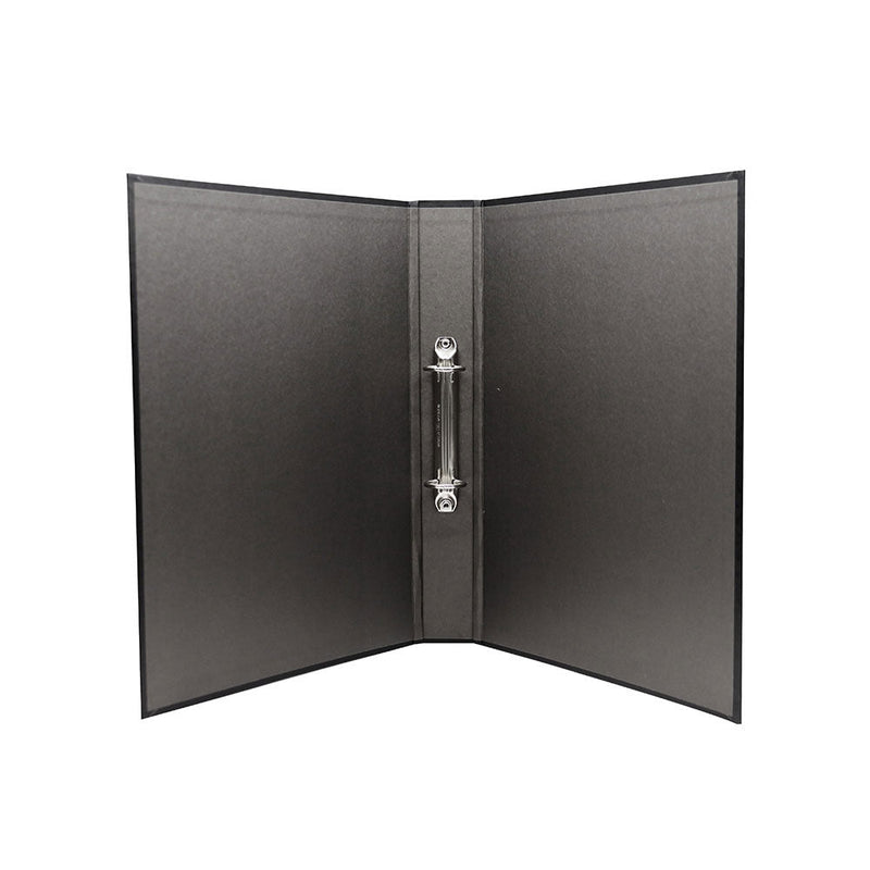 A4 2 Ring Binder Paper Over Board Black