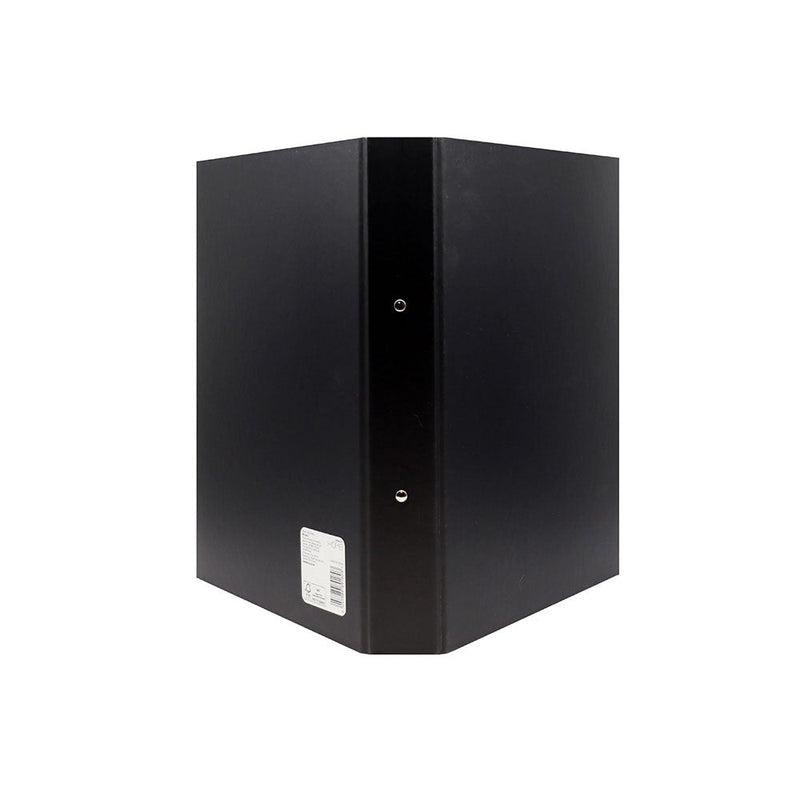 A4 2 Ring Binder Paper Over Board Black