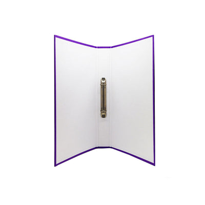 A4 2 Ring Binder Paper Over Board Purple 16MM