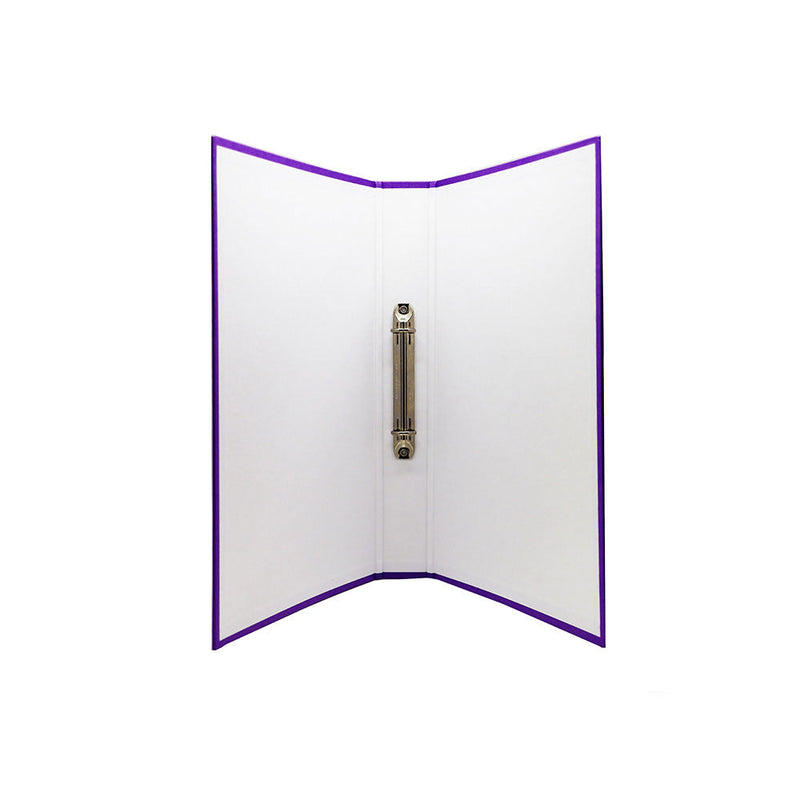 A4 2 Ring Binder Paper Over Board Purple 16MM