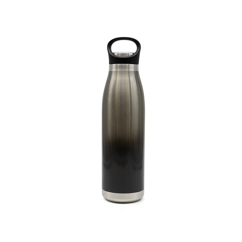 Portable Stainless Steel Bottle Black & Blue 470ML