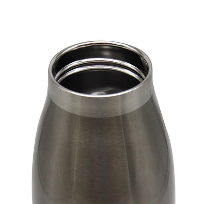 Portable Stainless Steel Bottle Black & Blue 470ML