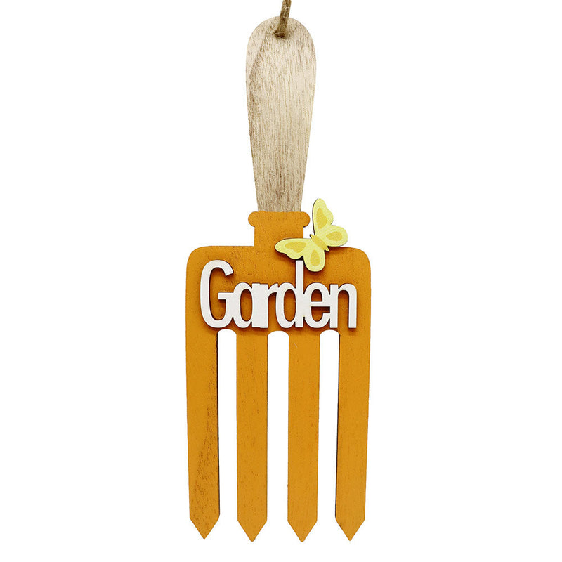 Garden Tools Shaped Hanging Decoration Rake,Trowel And Fork