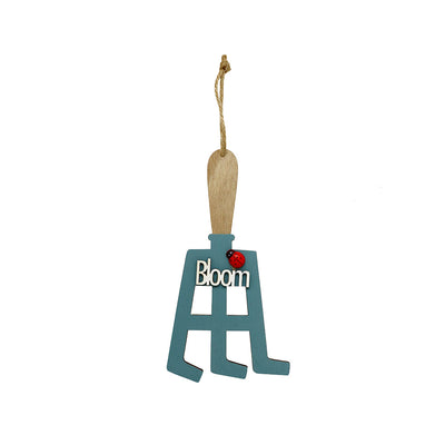 Garden Tools Shaped Hanging Decoration Rake,Trowel And Fork