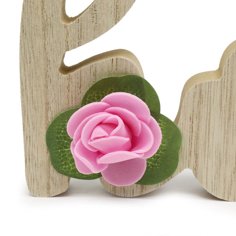 Wood Word Cutout Love & Home Tabletop Decorative Sign