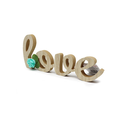 Wood Word Cutout Love & Home Tabletop Decorative Sign