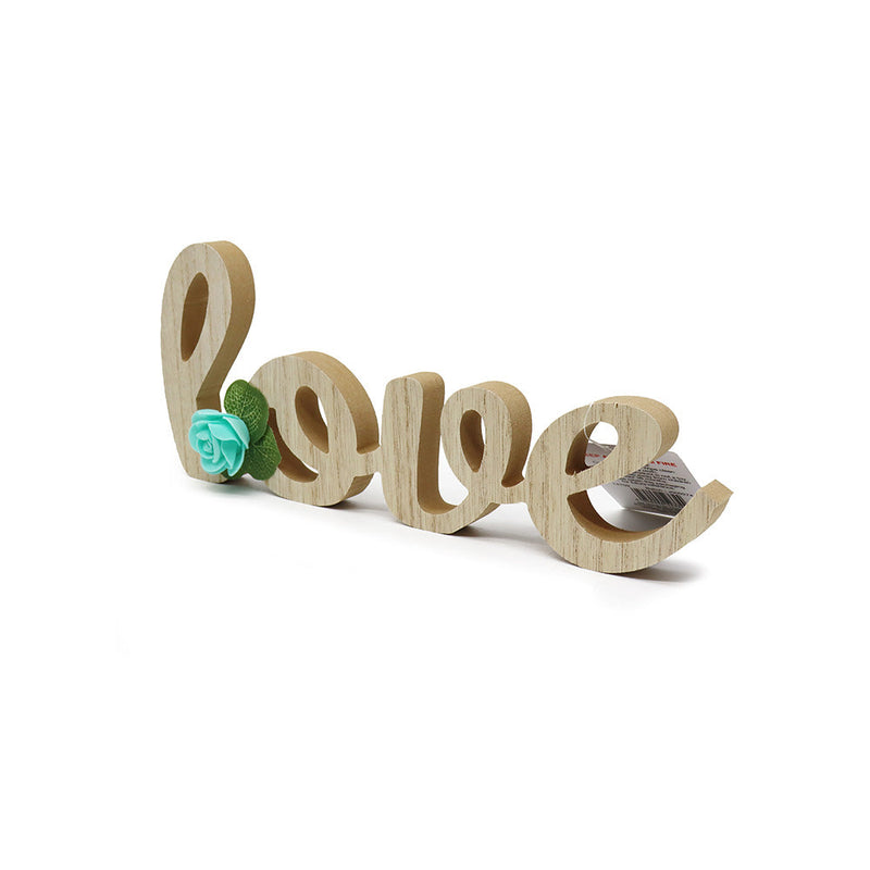 Wood Word Cutout Love & Home Tabletop Decorative Sign