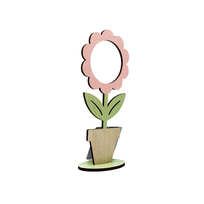 Wooden Tabletop Decoration Stand Flower