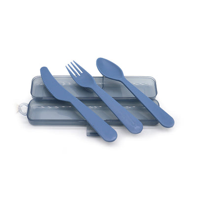 Cutlery Set with Case 3Pack Reusable Plastic Forks Spoon