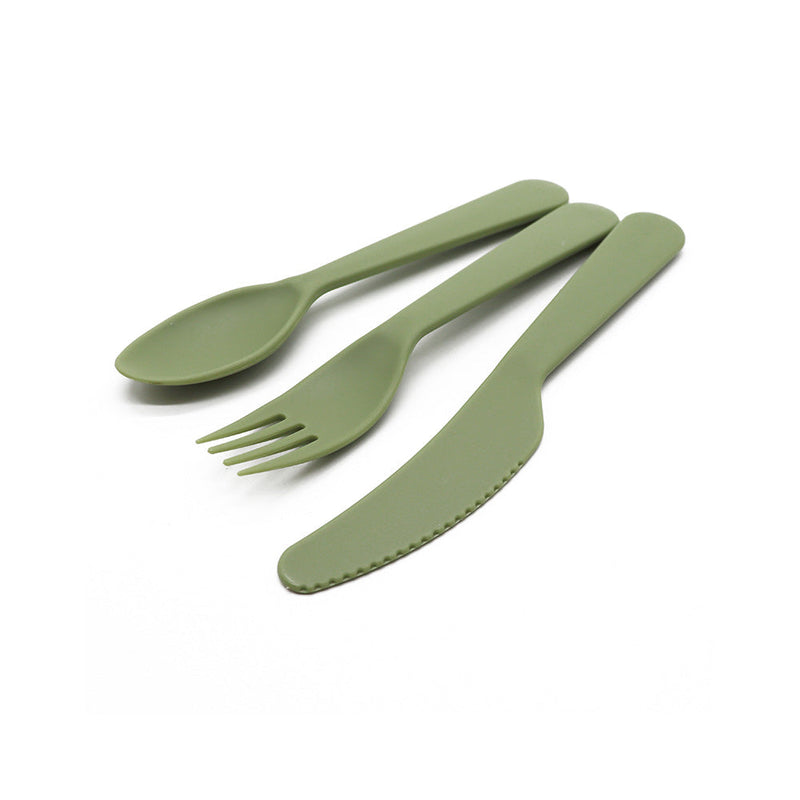 Cutlery Set with Case 3Pack Reusable Plastic Forks Spoon