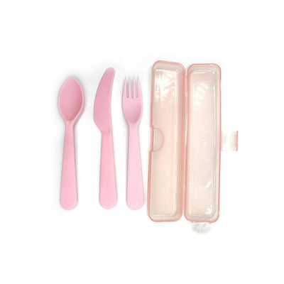 Cutlery Set with Case 3Pack Reusable Plastic Forks Spoon