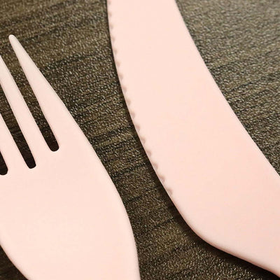 Cutlery Set with Case 3Pack Reusable Plastic Forks Spoon