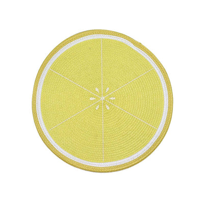 Round Lemon Placemat 2PC