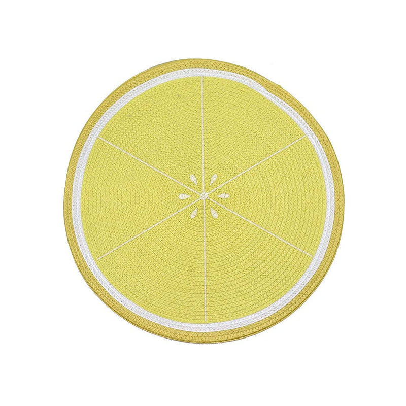 Round Lemon Placemat 2PC