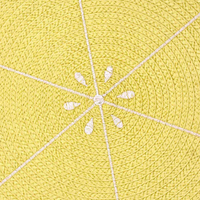 Round Lemon Placemat 2PC