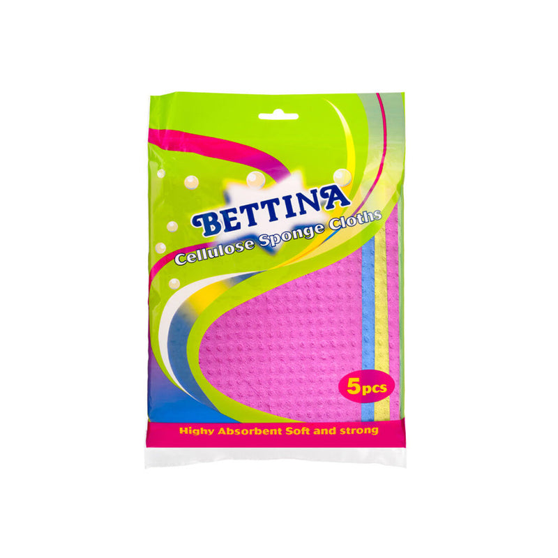 Bettina Cellulose Sponge Cloths 5PC