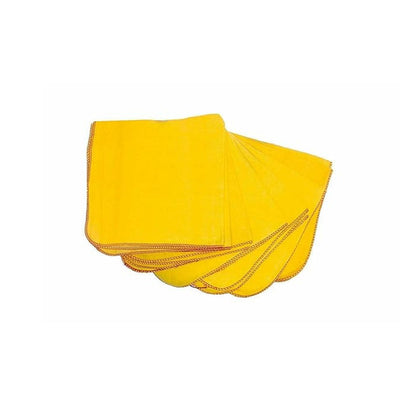 Yellow Jumbo Cotton Dusters Cleaning Cloth 30CM x 33CM 10PK