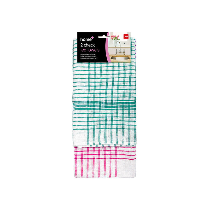 Check Tea Towels 2PK