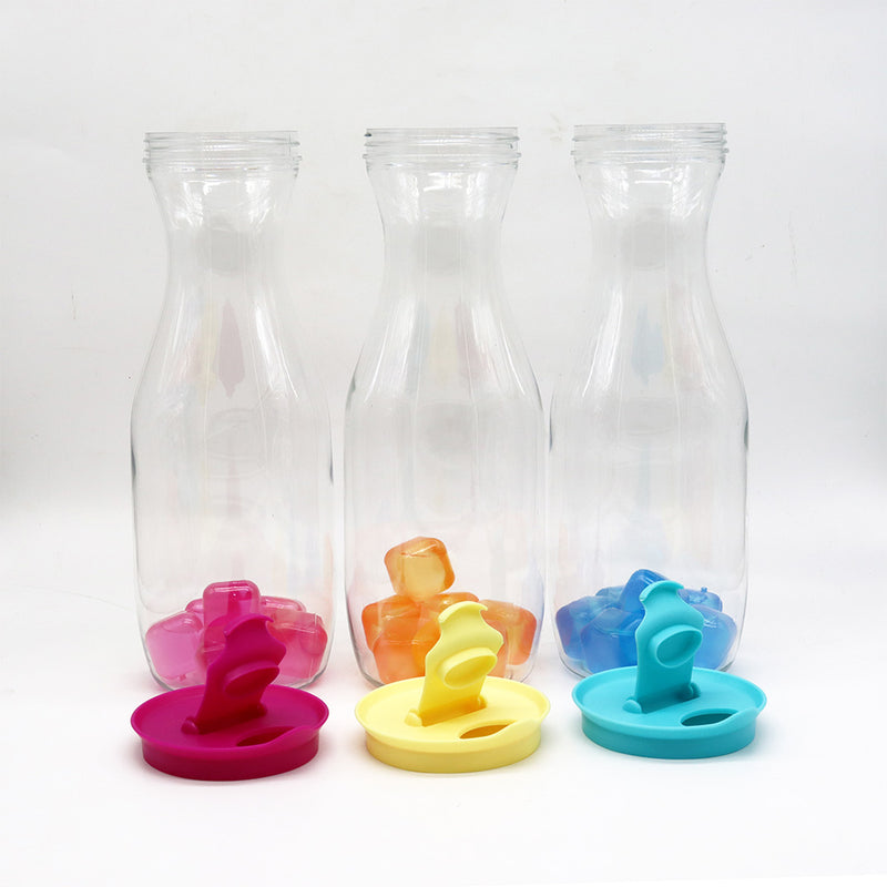 1L Plastic Carafe with Ice Cubes
