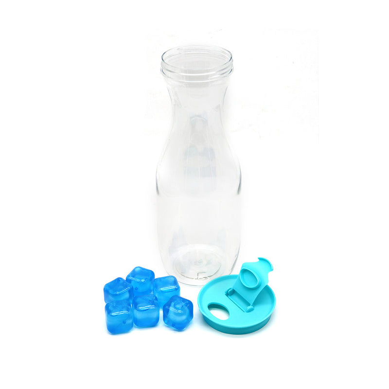 1L Plastic Carafe with Ice Cubes