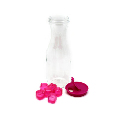 1L Plastic Carafe with Ice Cubes