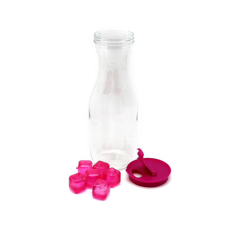 1L Plastic Carafe with Ice Cubes