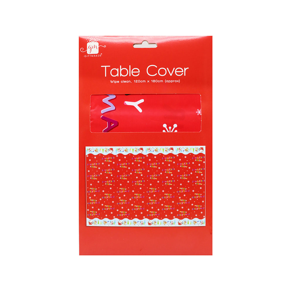 Christmas Kids Character Table Cover 120cm x 180cm Party Tablecloth ...
