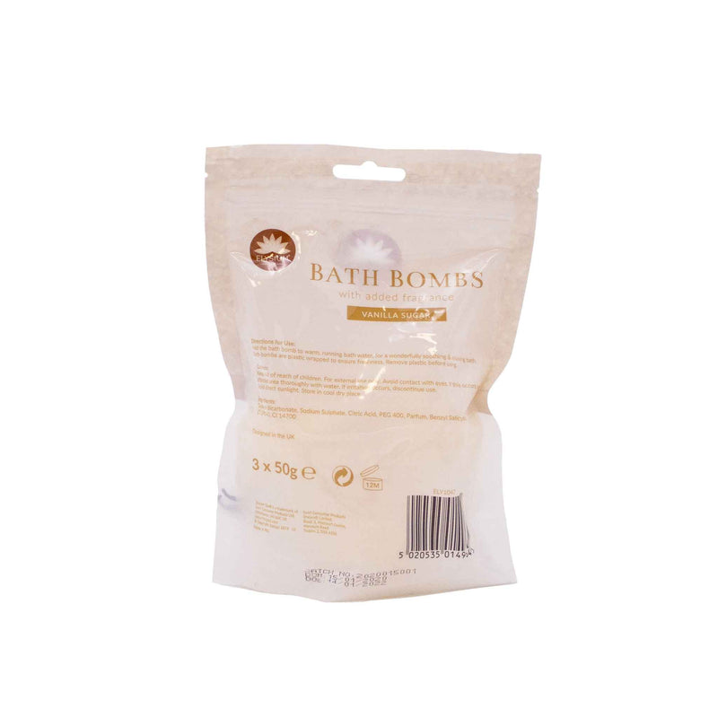 Spa Bath Bomb Vanillar Sugar 3PK