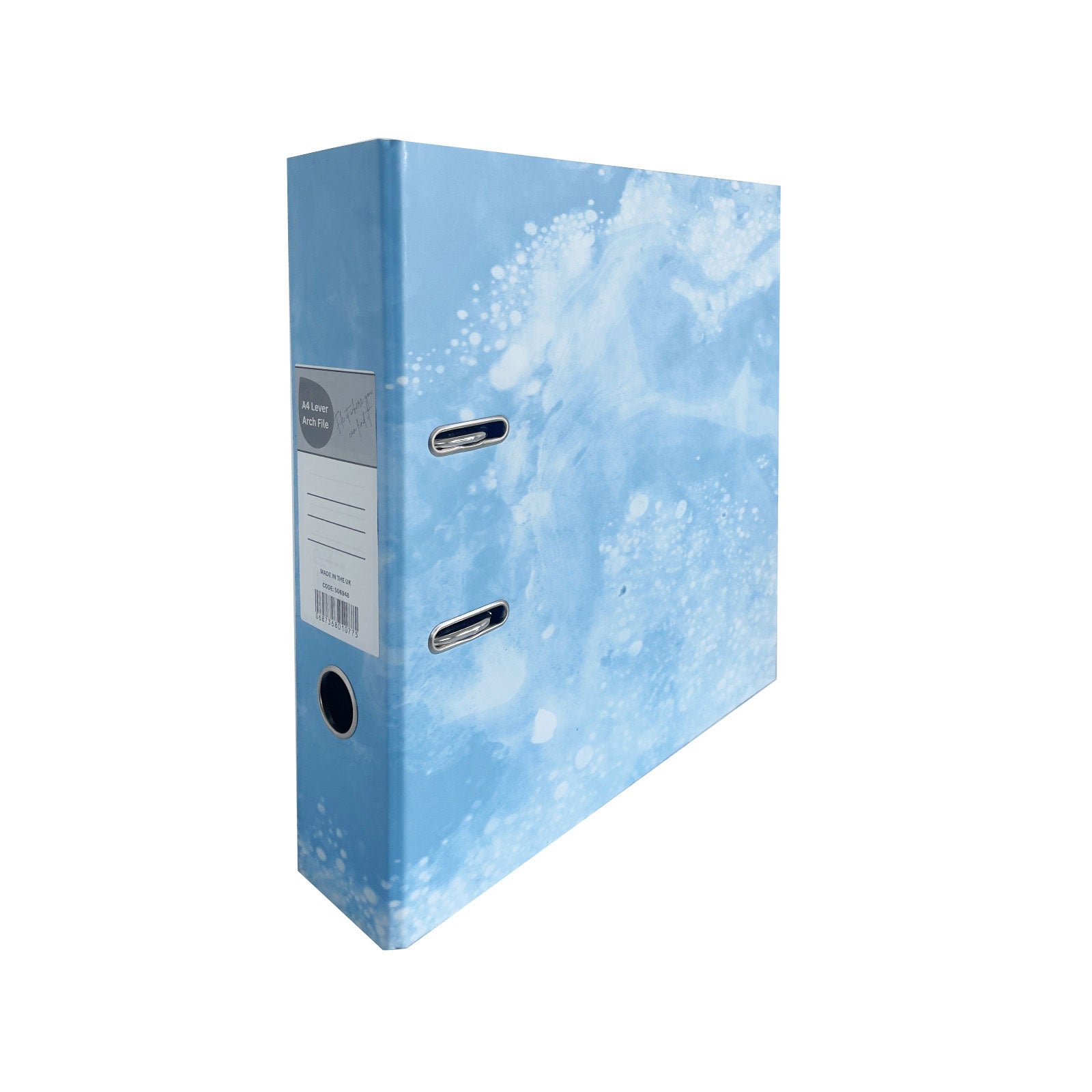 A4 Blue Pattern Lever Arch File Strong Document Binder Office ...
