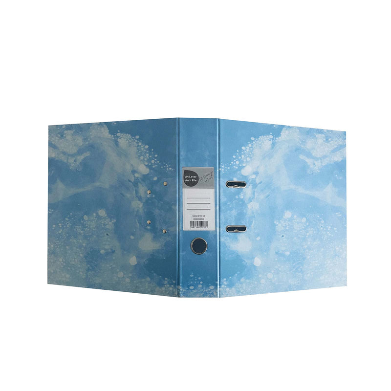 A4 Blue Pattern Lever Arch File
