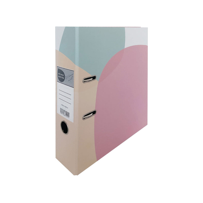 A4 Homespun Coloured Pattern Lever Arch File