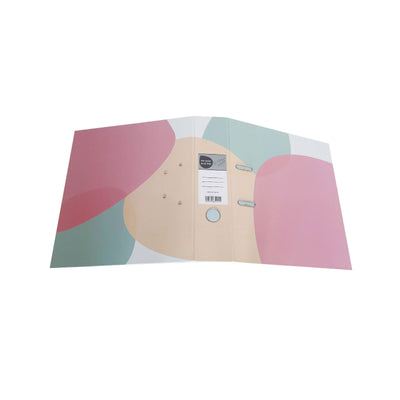 A4 Homespun Coloured Pattern Lever Arch File