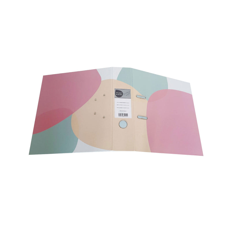 A4 Homespun Coloured Pattern Lever Arch File