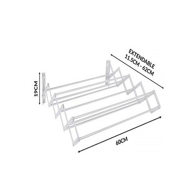 Extendable Wall Mounted Clothing Airer Drying Rack