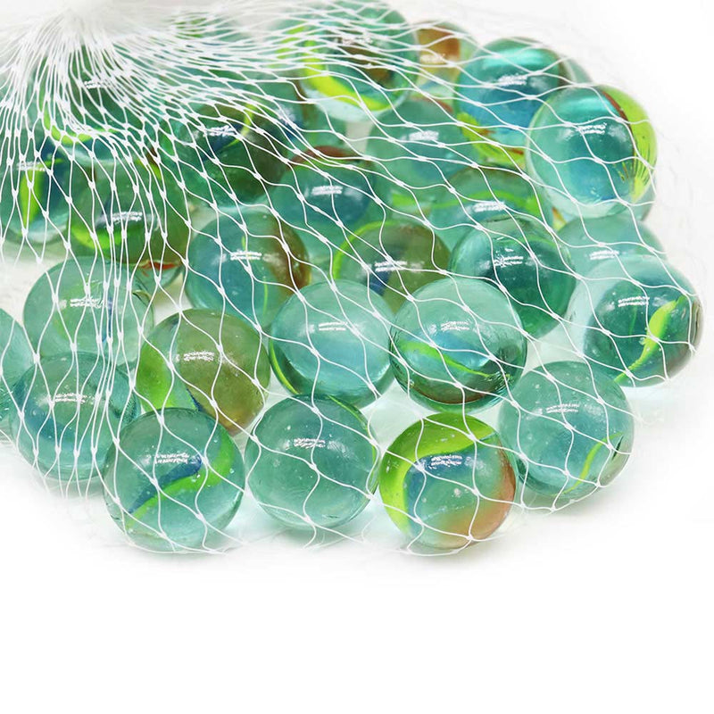 36 Glass & Milky Marbles Toy Set Classic Kids Marble Game Retro ...