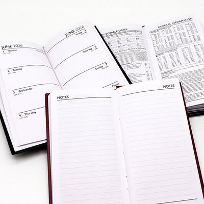 2026 Week To View Slim Diary with Casebound Value Cover