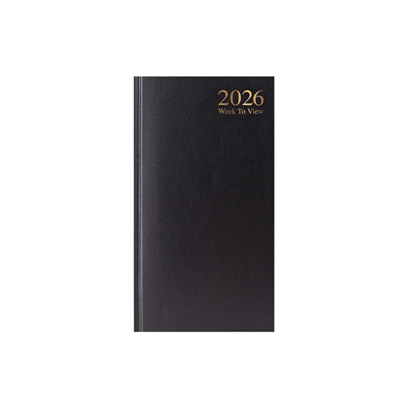 2026 Week To View Slim Diary with Casebound Value Cover