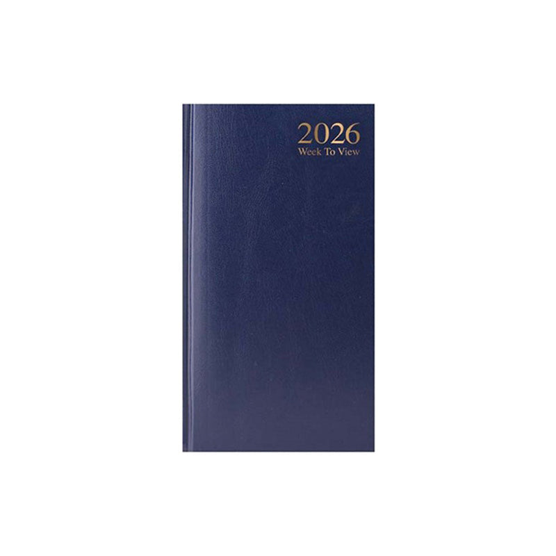 2026 Week To View Slim Diary with Casebound Value Cover