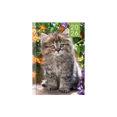 2026 Puppies & Kittens Photo Slim Diary Week To View