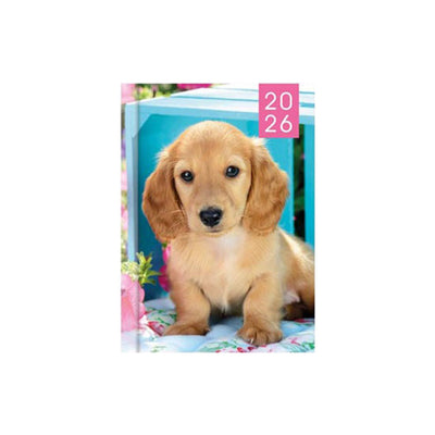 2026 Puppies & Kittens Photo Slim Diary Week To View