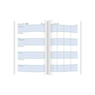 2026 A6 Week to View Organiser Diary Floral
