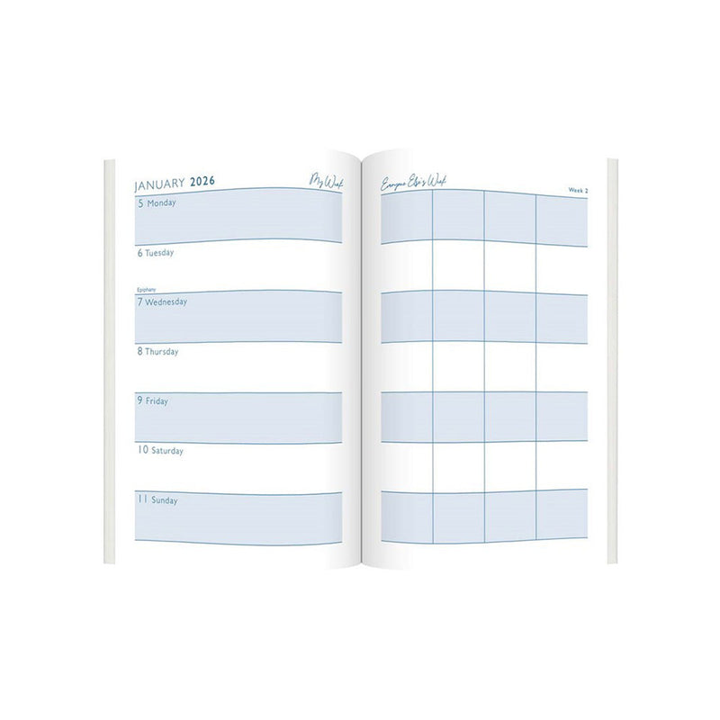 2026 A6 Week to View Organiser Diary Floral